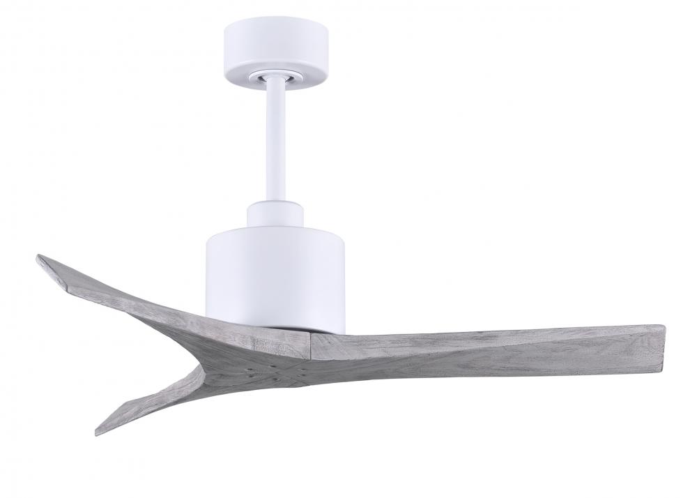 Mollywood - 42&#34; Ceiling Fan - Matte White Finish - Barn Wood Tone Blades