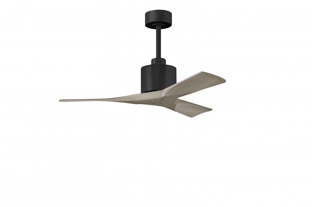 Nan - 42&#34; Ceiling Fan - Matte Black Finish - Gray Ash Tone Blades