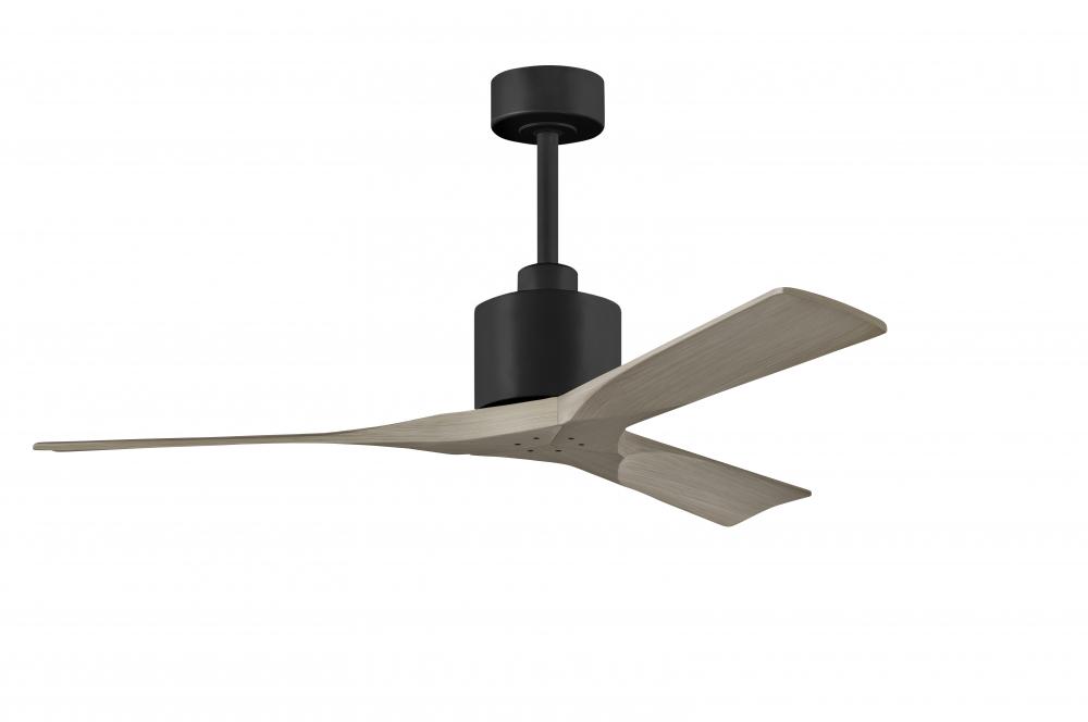 Nan - 52&#34; Ceiling Fan - Matte Black Finish - Gray Ash Tone Blades