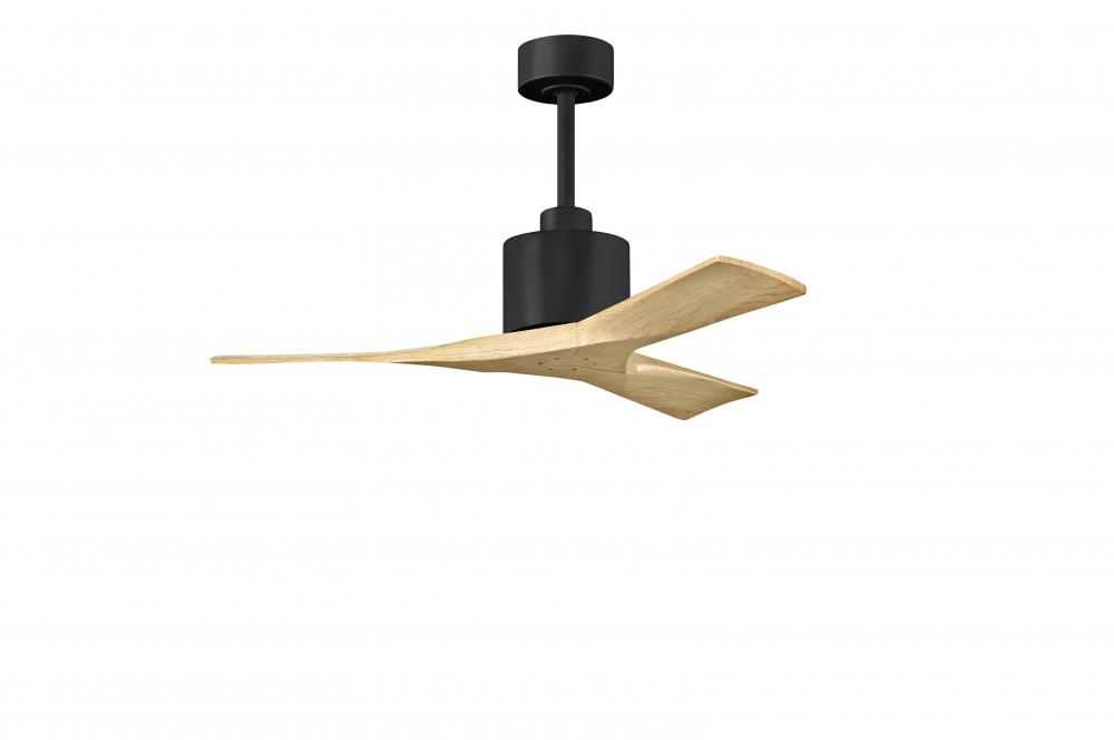 Nan - 42&#34; Ceiling Fan - Matte Black Finish - Light Maple Tone Blades