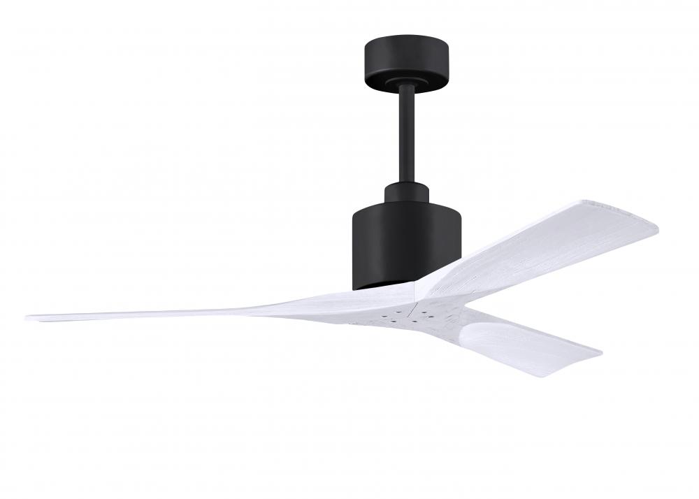 Nan - 52&#34; Ceiling Fan - Matte Black Finish - Matte White Blades