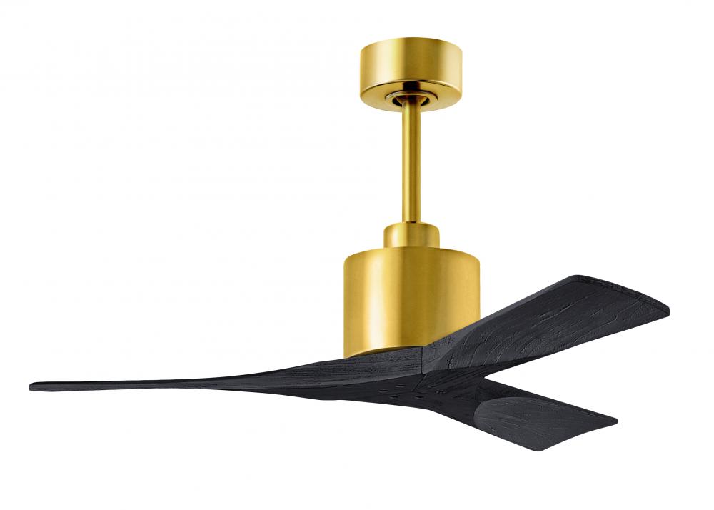 Nan - 42&#34; Ceiling Fan - Brushed Brass Finish - Matte Black Blades