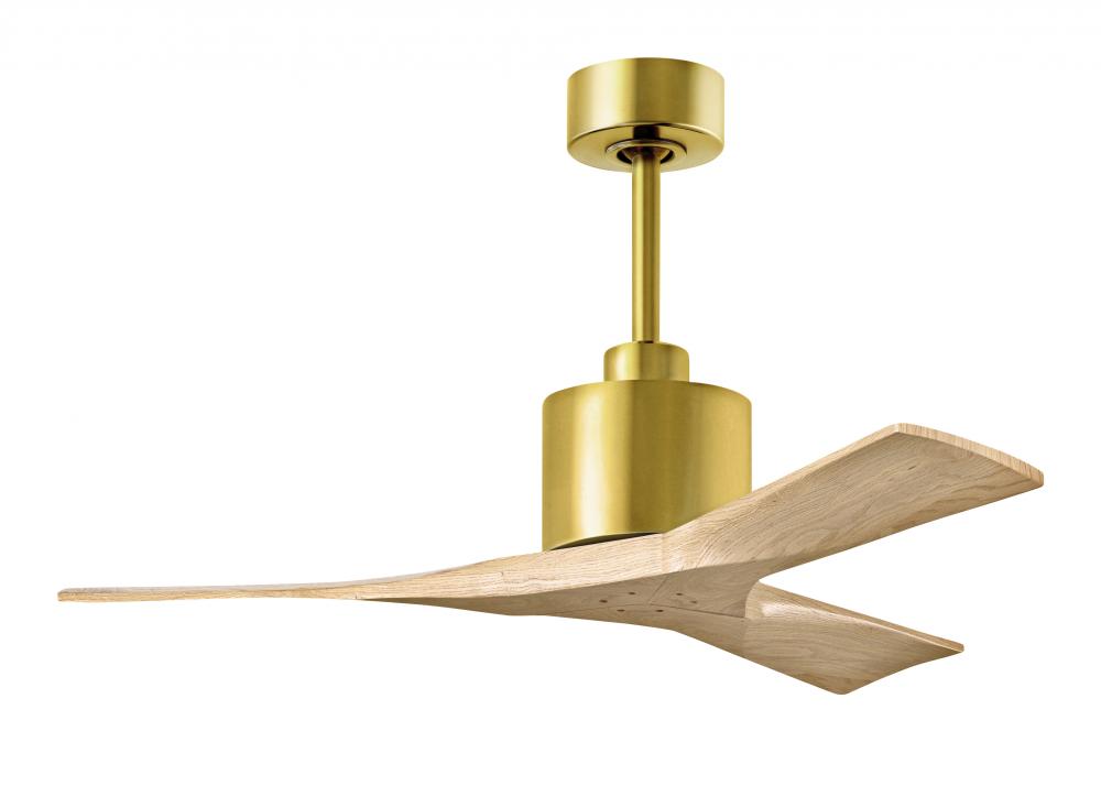 Nan - 42&#34; Ceiling Fan - Brushed Brass Finish - Light Maple Tone Blades