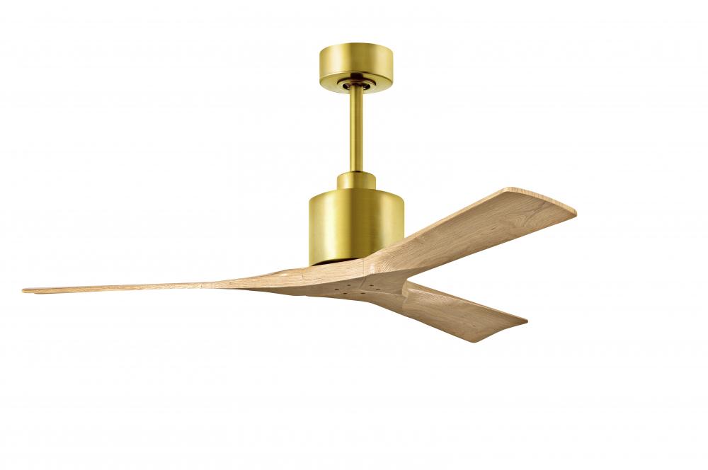 Nan - 52&#34; Ceiling Fan - Brushed Brass Finish - Light Maple Tone Blades