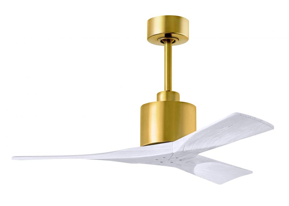 Nan - 42&#34; Ceiling Fan - Brushed Brass - Matte White Blades