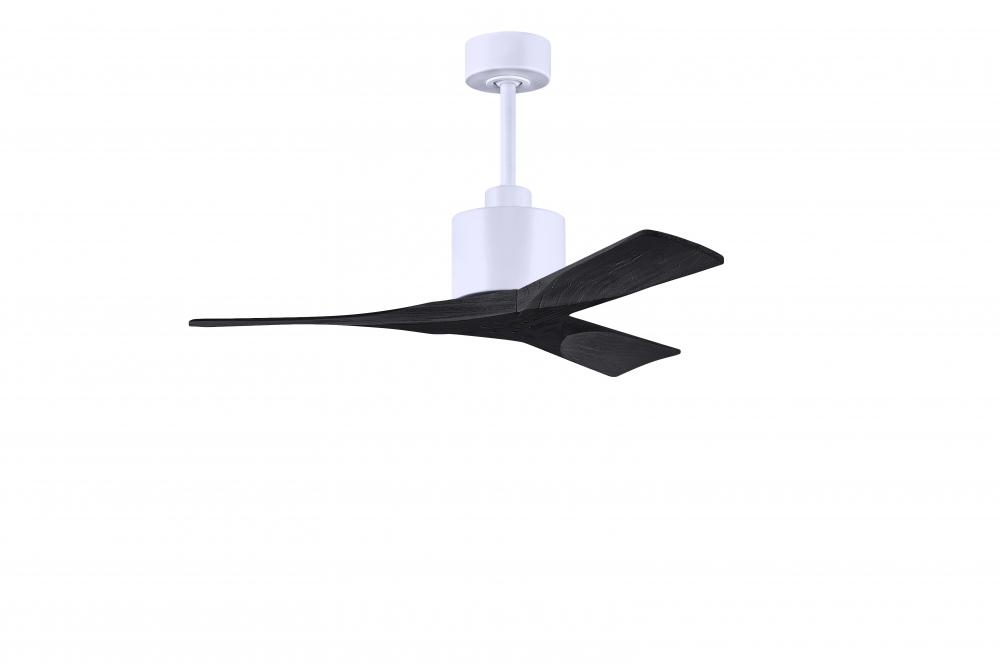 Nan - 42&#34; Ceiling Fan - Matte White Finish - Matte Black Blades