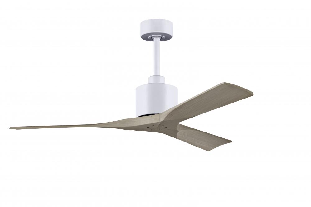 Nan - 52&#34; Ceiling Fan - Matte White Finish - Gray Ash Tone Blades