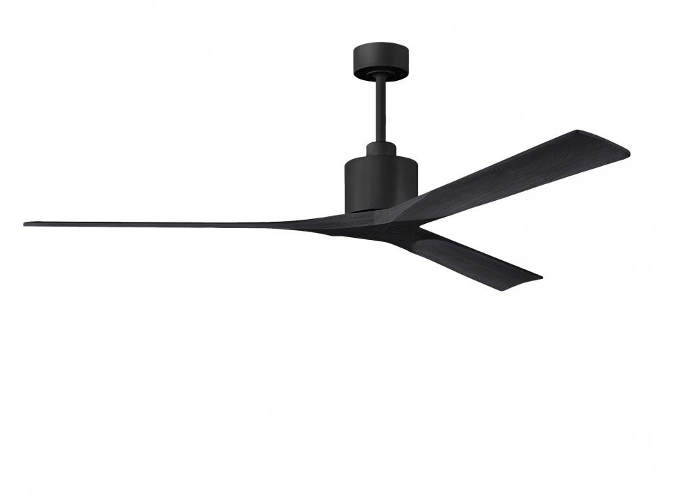 Nan XL - 72&#34; Ceiling Fan - Matte Black Finish - Matte Black Blades