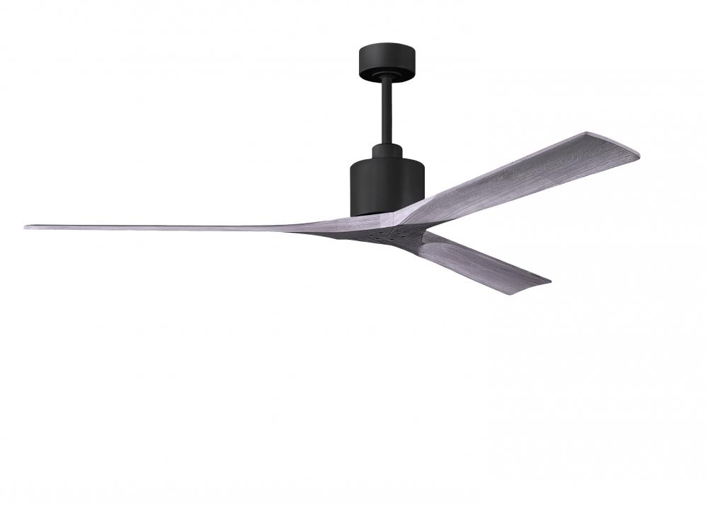 Nan XL - 72&#34; Ceiling Fan - Matte Black Finish - Barn Wood Tone Blades