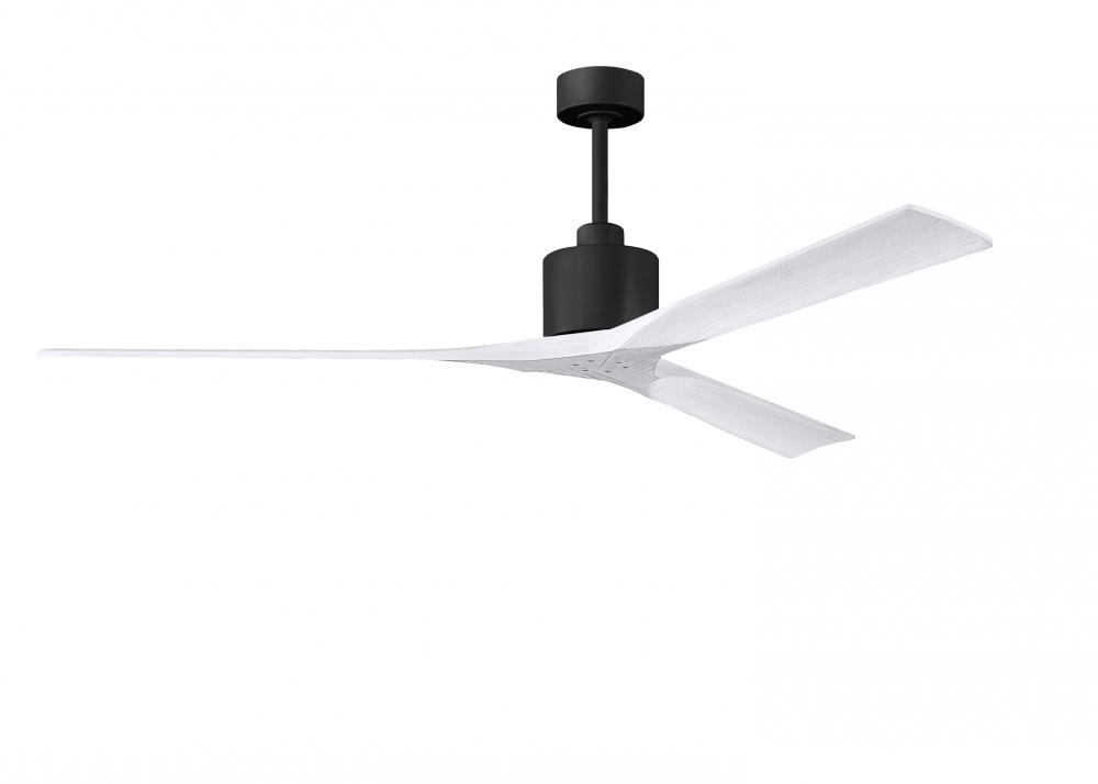 Nan XL - 72&#34; Ceiling Fan - Matte Black Finish - Matte White Blades