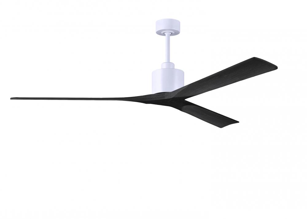 Nan XL - 72&#34; Ceiling Fan - Matte White Finish - Matte Black Blades