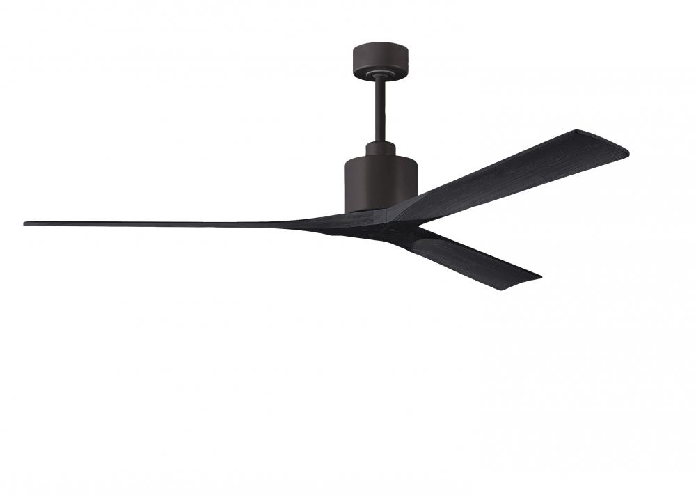 Nan XL - 72&#34; Ceiling Fan - Textured Bronze Finish - Matte Black Blades