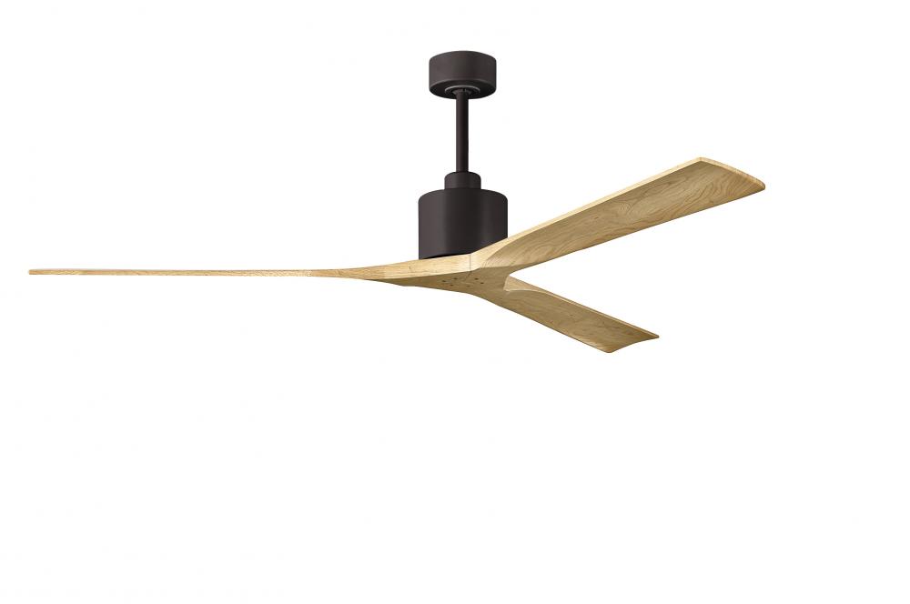 Nan XL - 72&#34; Ceiling Fan - Textured Bronze Finish - Light Maple Tone Blades