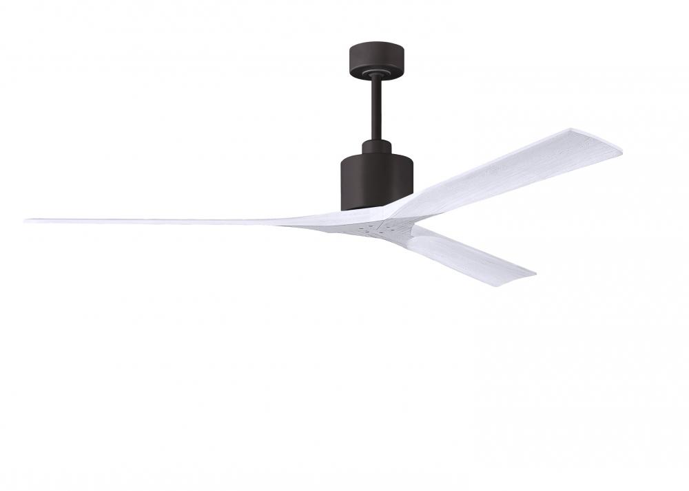 Nan XL - 72&#34; Ceiling Fan - Textured Bronze Finish - Matte White Blades
