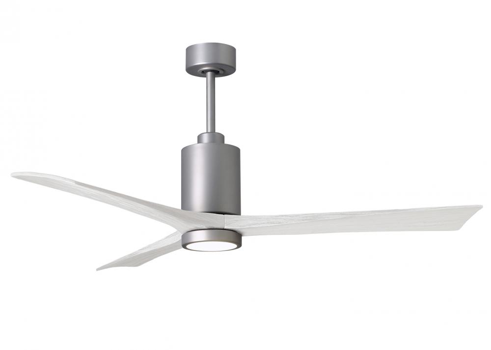 Patricia-3 - 60&#34; Three Blade Ceiling Fan - 5CCT Integrated LED - Brushed Nickel Finish