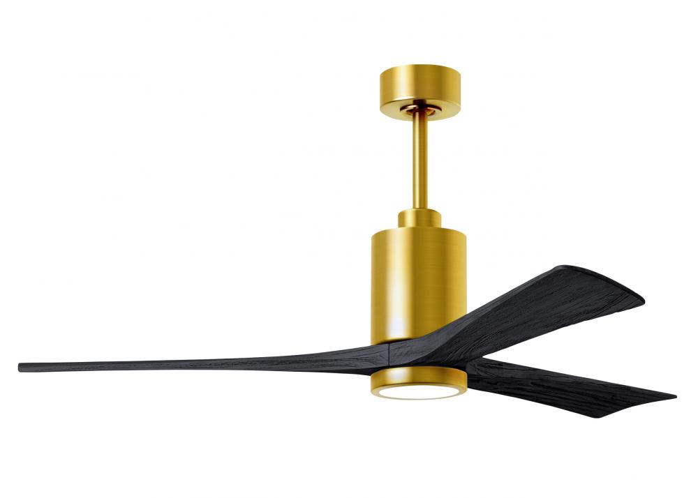 Patricia-3 - 60&#34; Three Blade Ceiling Fan - 5CCT Integrated LED - Brushed Brass Finish