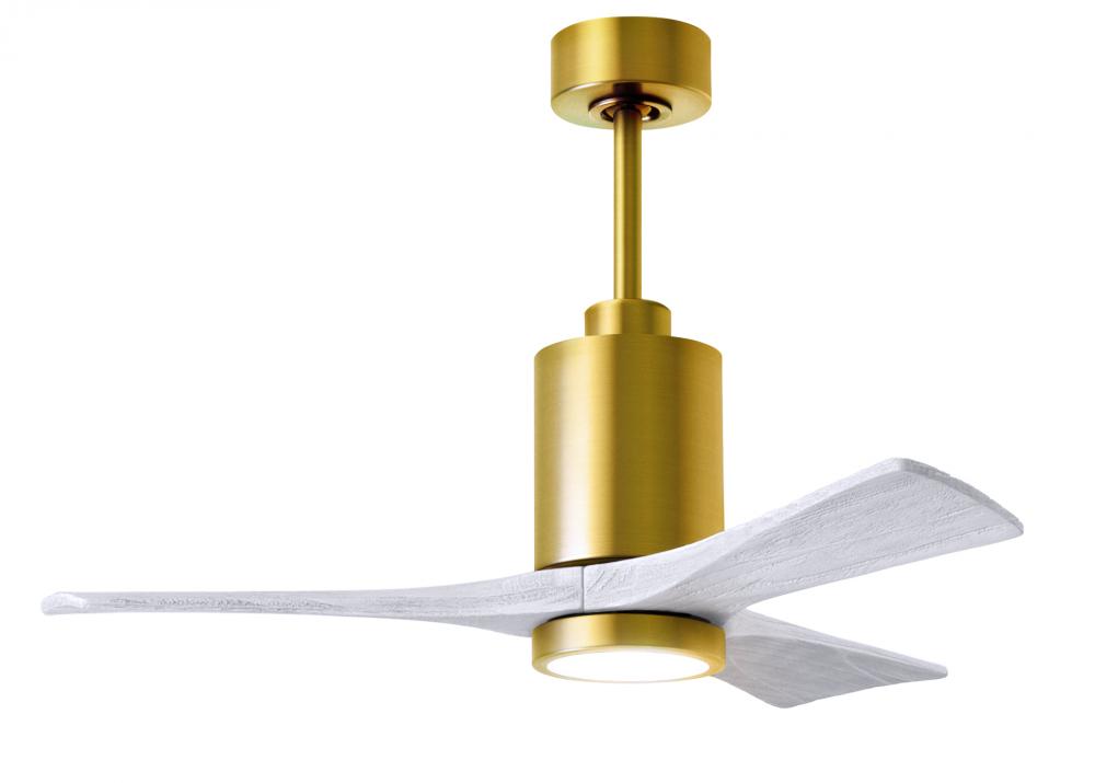 Patricia-3 - 42&#34; Three Blade Ceiling Fan - 5CCT Integrated LED - Brushed Brass Finish