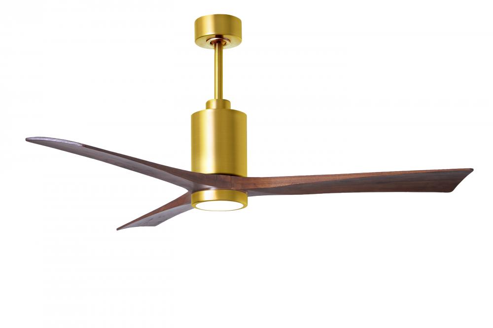 Patricia-3 - 60&#34; Three Blade Ceiling Fan - 5CCT Integrated LED - Brushed Brass Finish
