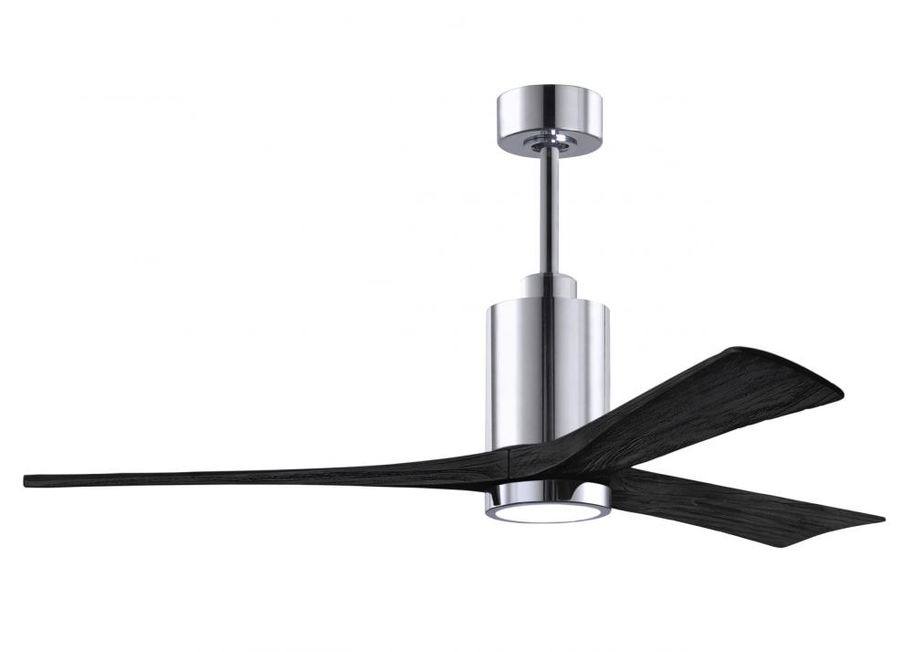 Patricia-3 - 60&#34; Three Blade Ceiling Fan - 5CCT Integrated LED - Polished Chrome Finish