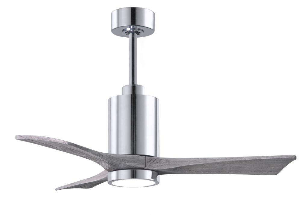 Patricia-3 - 42&#34; Three Blade Ceiling Fan - 5CCT Integrated LED - Polished Chrome Finish