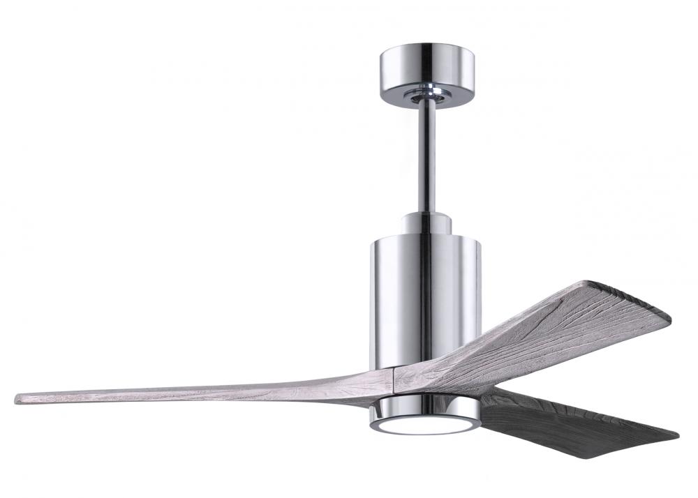Patricia-3 - 52&#34; Three Blade Ceiling Fan - 5CCT Integrated LED - Polished Chrome Finish