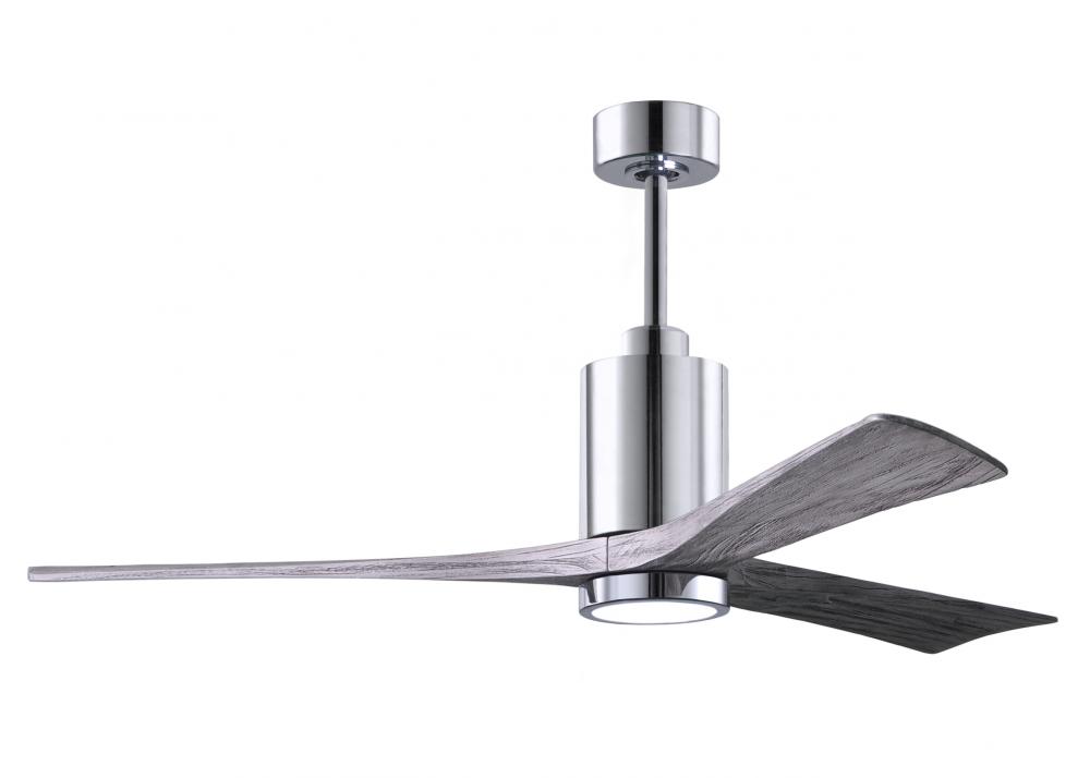 Patricia-3 - 60&#34; Three Blade Ceiling Fan - 5CCT Integrated LED - Polished Chrome Finish