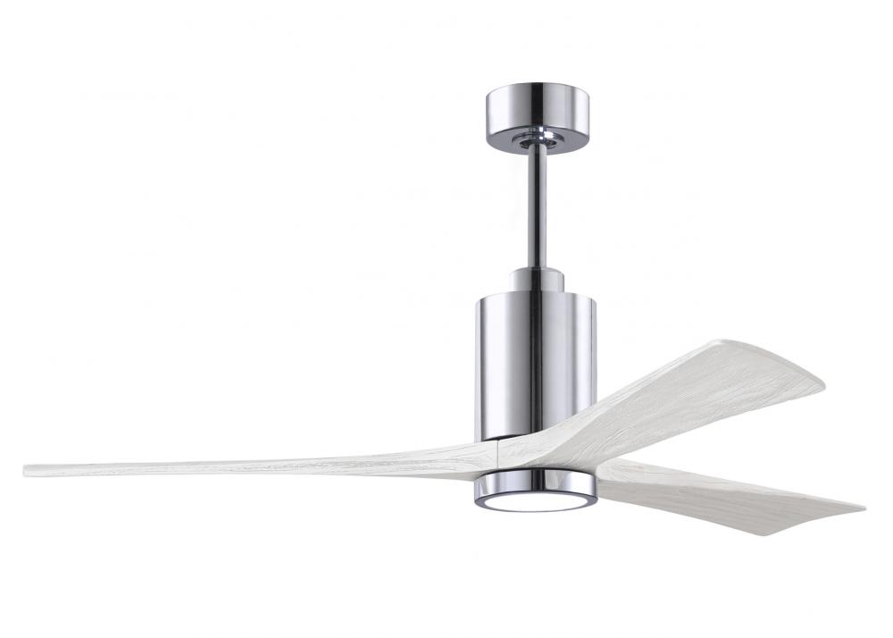 Patricia-3 - 60&#34; Three Blade Ceiling Fan - 5CCT Integrated LED - Polished Chrome Finish