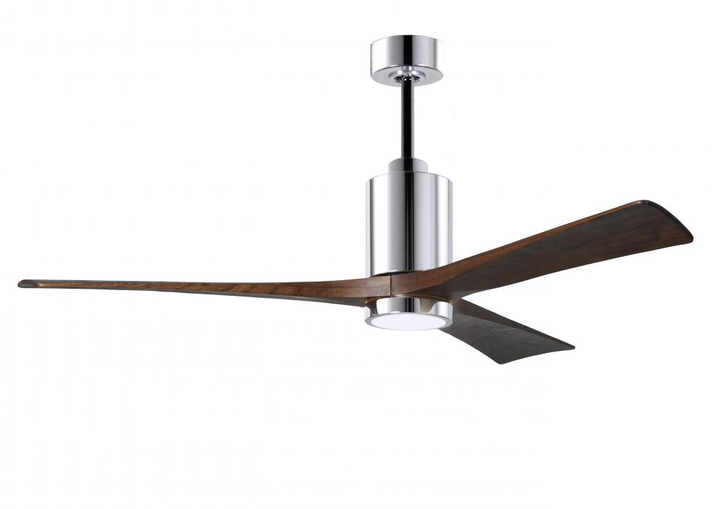 Patricia-3 - 60&#34; Three Blade Ceiling Fan - 5CCT Integrated LED - Polished Chrome Finish