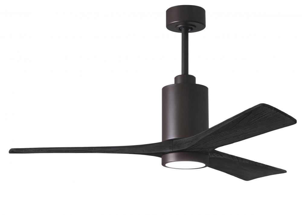 Patricia-3 - 52&#34; Three Blade Ceiling Fan - 5CCT Integrated LED - Textured Bronze Finish