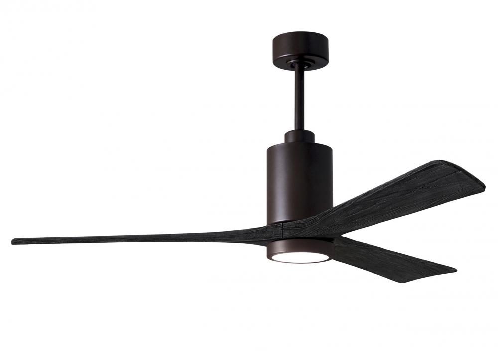 Patricia-3 - 60&#34; Three Blade Ceiling Fan - 5CCT Integrated LED - Textured Bronze Finish