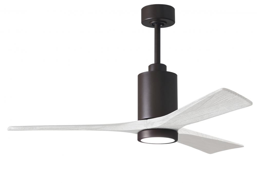 Patricia-3 - 52&#34; Three Blade Ceiling Fan - 5CCT Integrated LED - Textured Bronze Finish