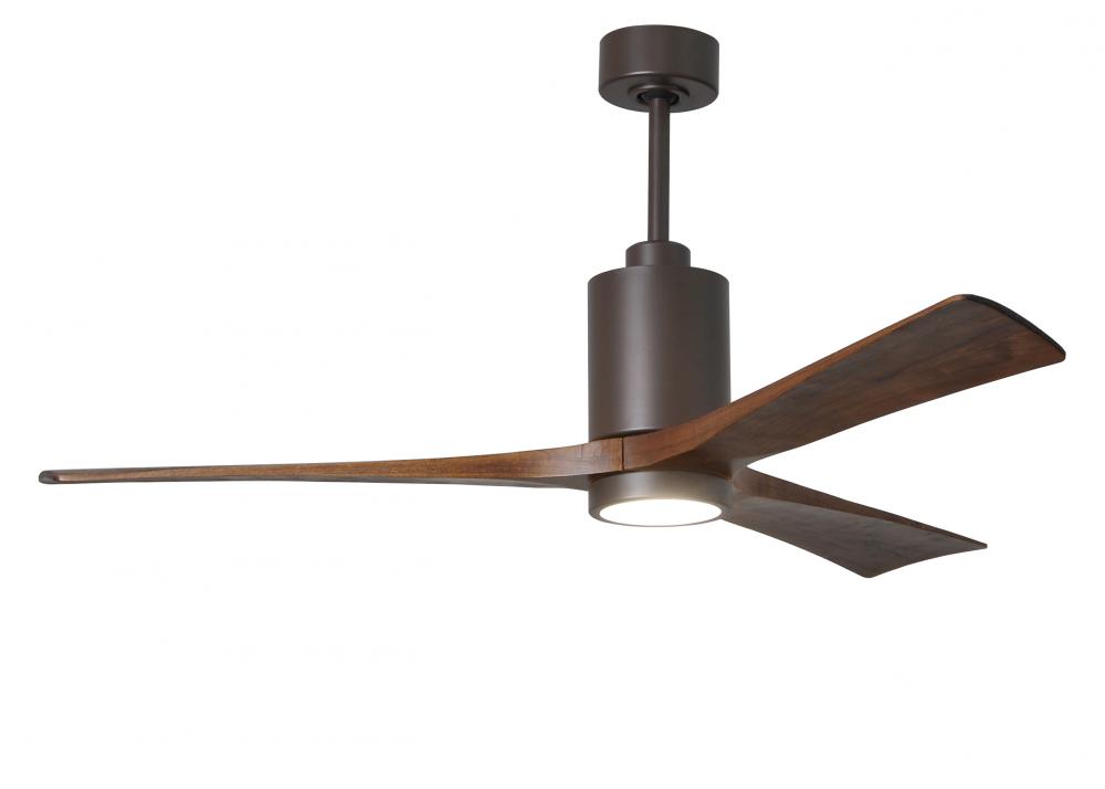 Patricia-3 - 60&#34; Three Blade Ceiling Fan - 5CCT Integrated LED - Textured Bronze Finish