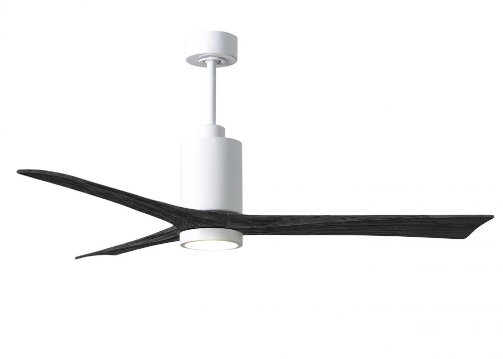 Patricia-3 - 60&#34; Three Blade Ceiling Fan - 5CCT Integrated LED - Gloss White Finish