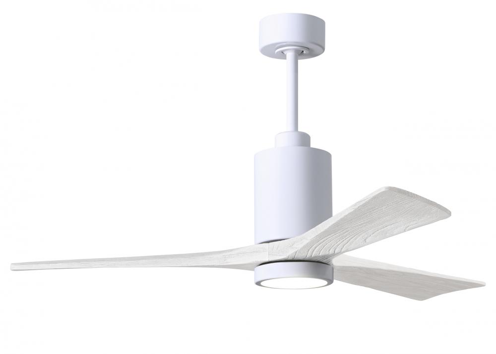 Patricia-3 - 52&#34; Three Blade Ceiling Fan - 5CCT Integrated LED - Gloss White Finish