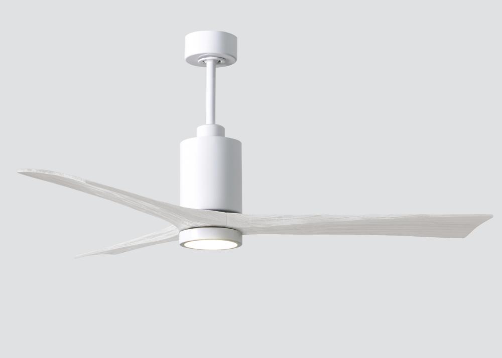 Patricia-3 - 60&#34; Three Blade Ceiling Fan - 5CCT Integrated LED - Gloss White Finish