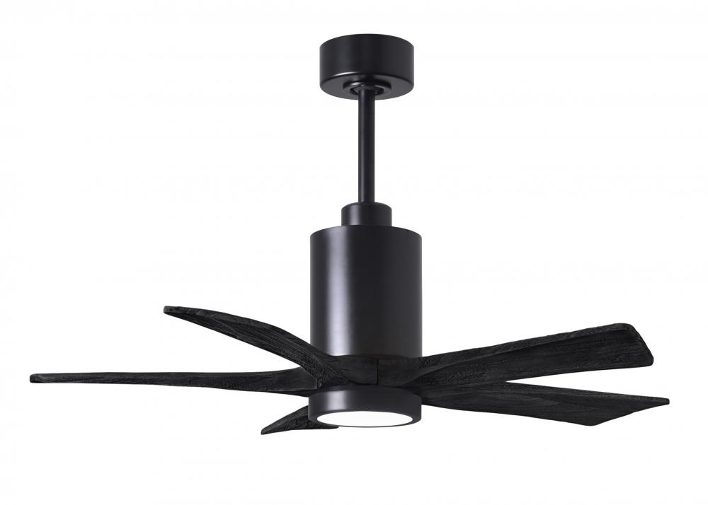 Patricia-5 - 42&#34; Five Blade Ceiling Fan - 5CCT Integrated LED - Matte Black Finish