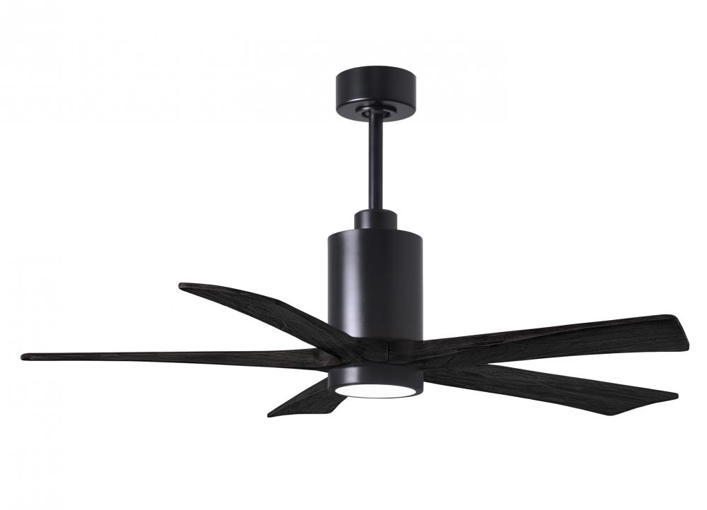 Patricia-5 - 52&#34; Five Blade Ceiling Fan - 5CCT Integrated LED - Matte Black Finish