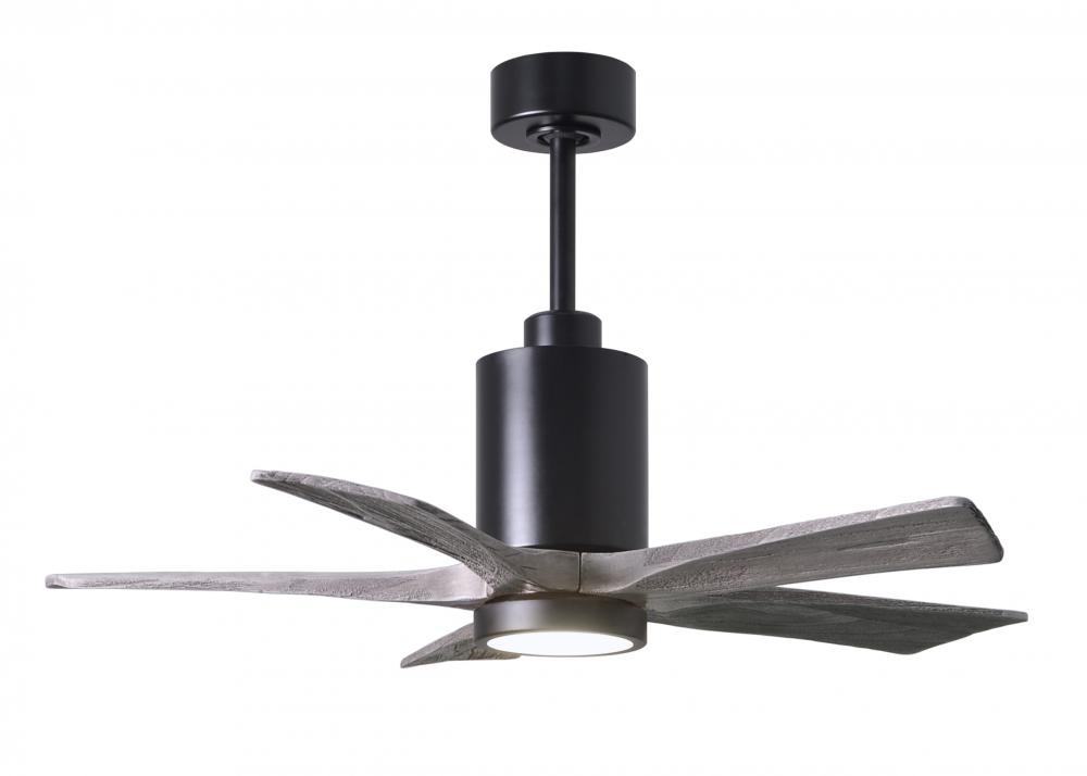 Patricia-5 - 42&#34; Five Blade Ceiling Fan - 5CCT Integrated LED - Matte Black Finish