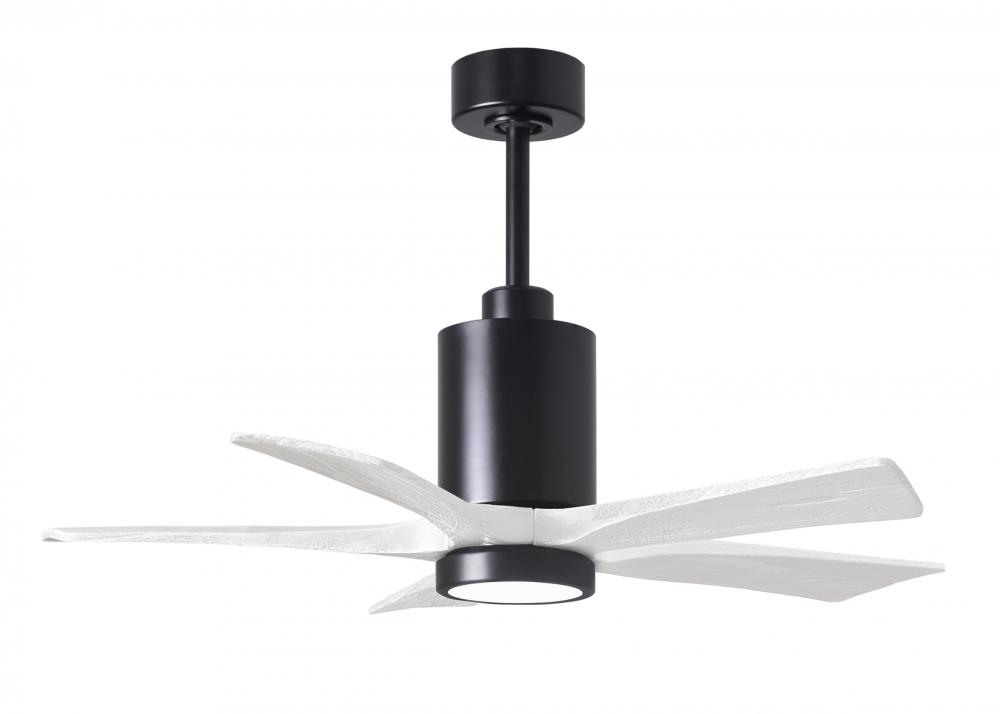 Patricia-5 - 42&#34; Five Blade Ceiling Fan - 5CCT Integrated LED - Matte Black Finish
