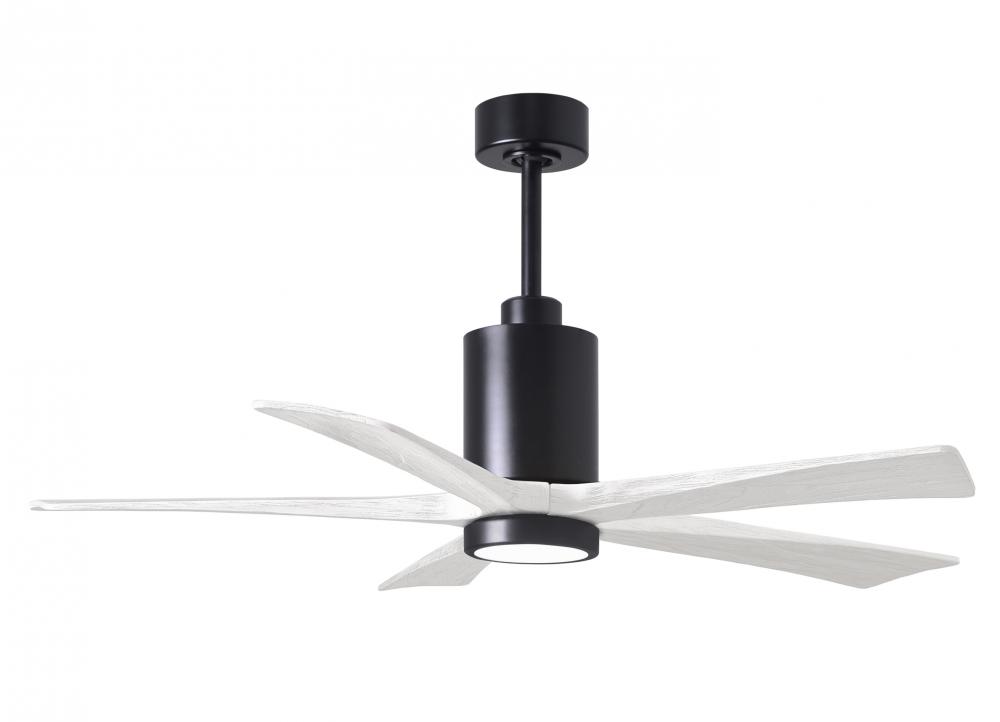 Patricia-5 - 52&#34; Five Blade Ceiling Fan - 5CCT Integrated LED - Matte Black Finish