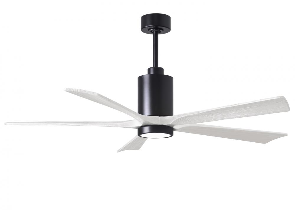 Patricia-5 - 60&#34; Five Blade Ceiling Fan - 5CCT Integrated LED - Matte Black Finish