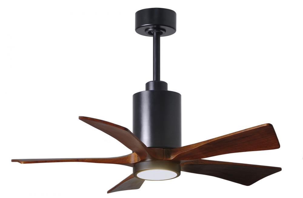 Patricia-5 - 42&#34; Five Blade Ceiling Fan - 5CCT Integrated LED - Matte Black Finish
