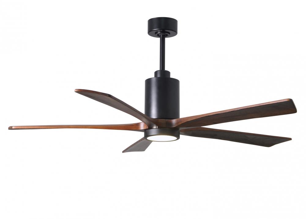 Patricia-5 - 60&#34; Five Blade Ceiling Fan - 5CCT Integrated LED - Matte Black Finish