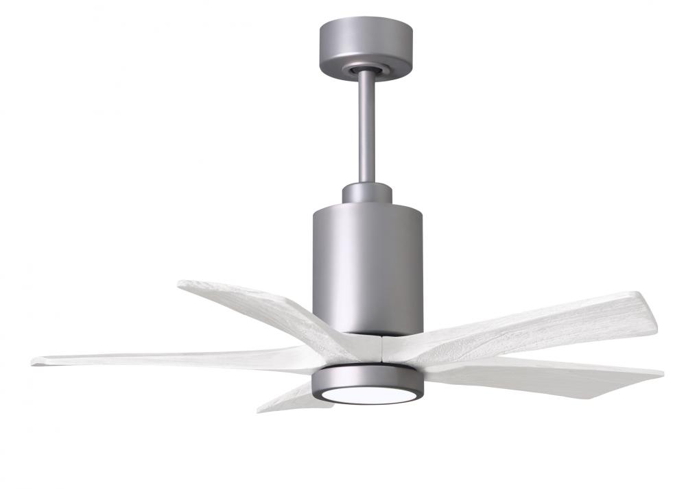 Patricia-5 - 42&#34; Five Blade Ceiling Fan - 5CCT Integrated LED - Brushed Nickel Finish