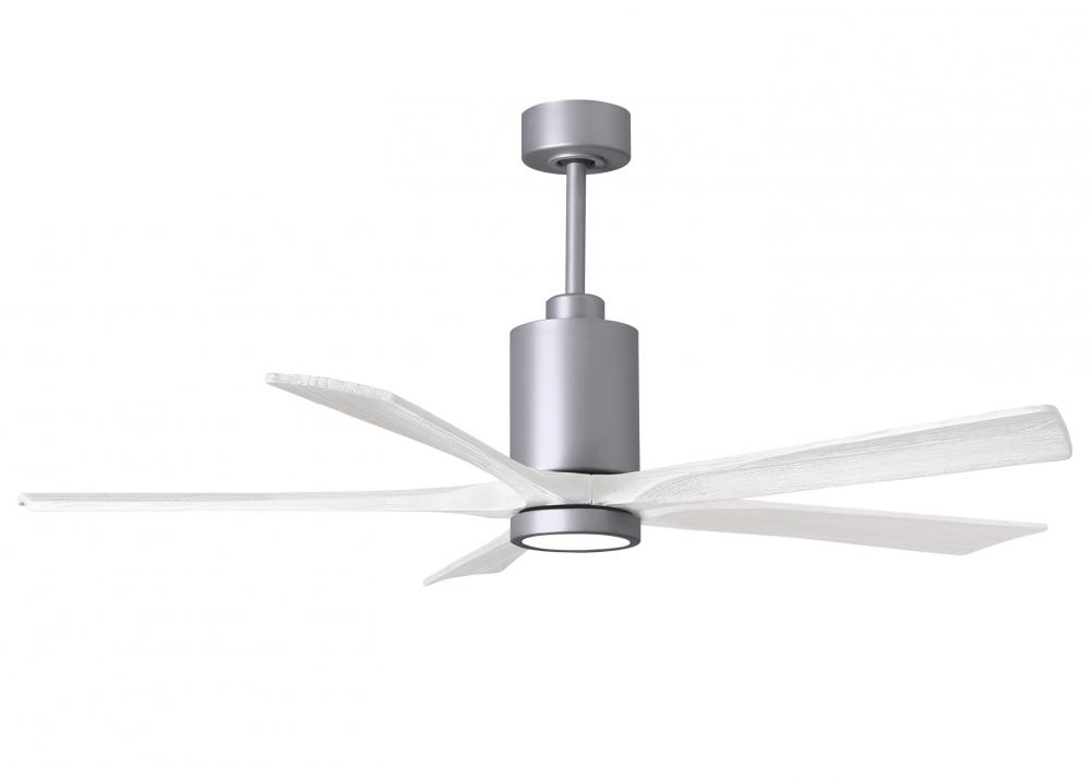 Patricia-5 - 60&#34; Five Blade Ceiling Fan - 5CCT Integrated LED - Brushed Nickel Finish