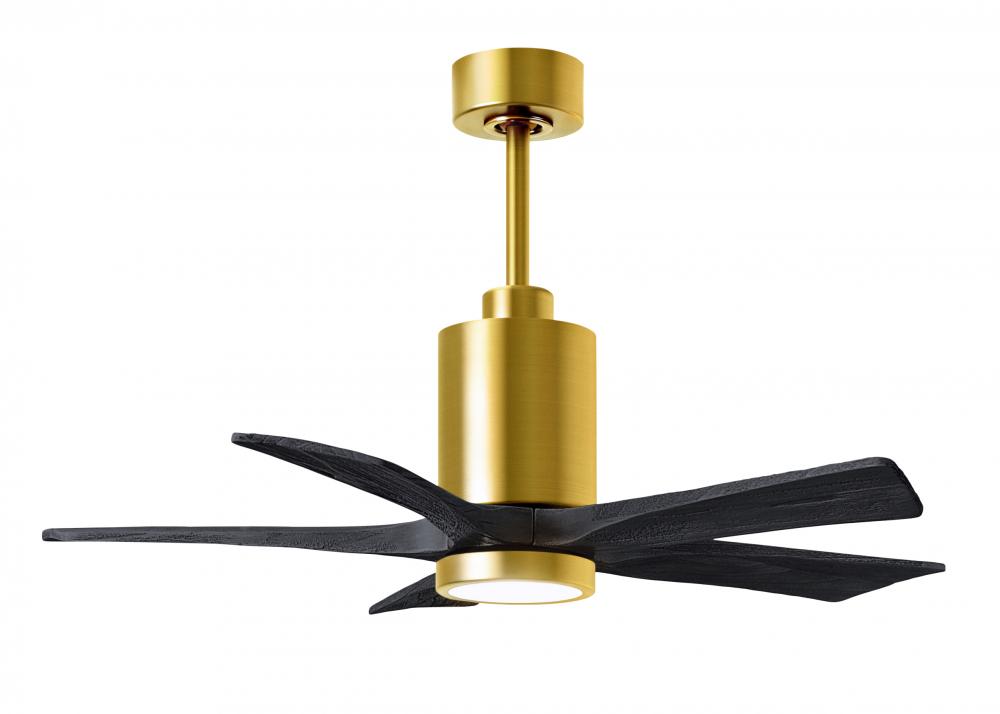 Patricia-5 - 42&#34; Five Blade Ceiling Fan - 5CCT Integrated LED - Brushed Brass Finish