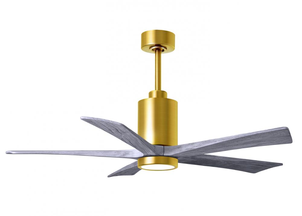 Patricia-5 - 52&#34; Five Blade Ceiling Fan - 5CCT Integrated LED - Brushed Brass Finish