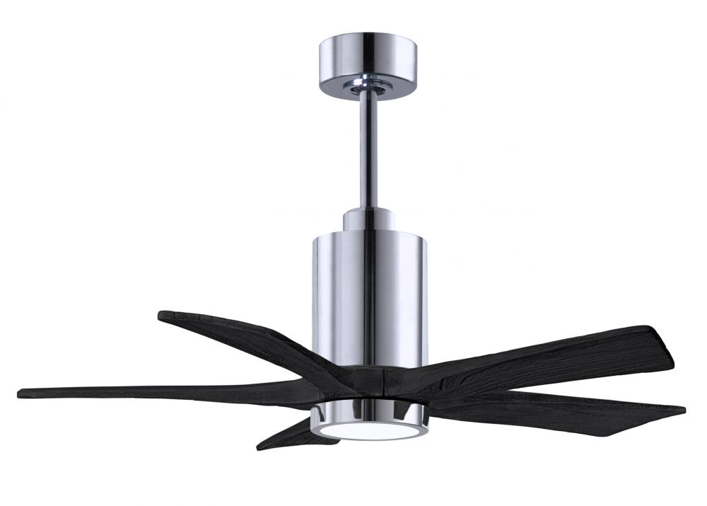 Patricia-5 - 42&#34; Five Blade Ceiling Fan - 5CCT Integrated LED - Polished Chrome Finish