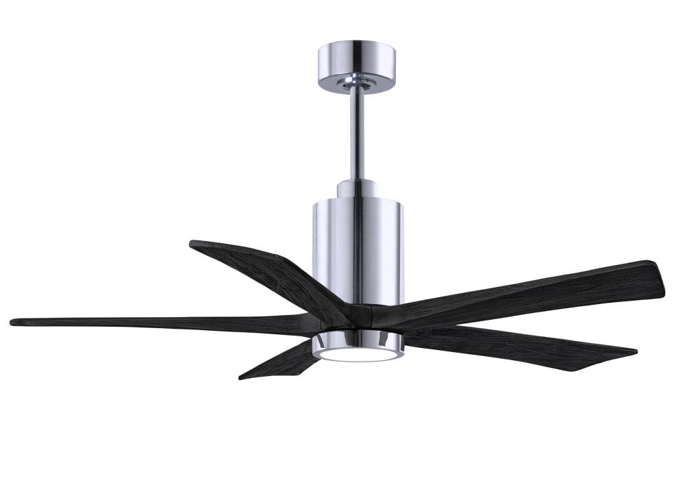 Patricia-5 - 52&#34; Five Blade Ceiling Fan - 5CCT Integrated LED - Polished Chrome Finish