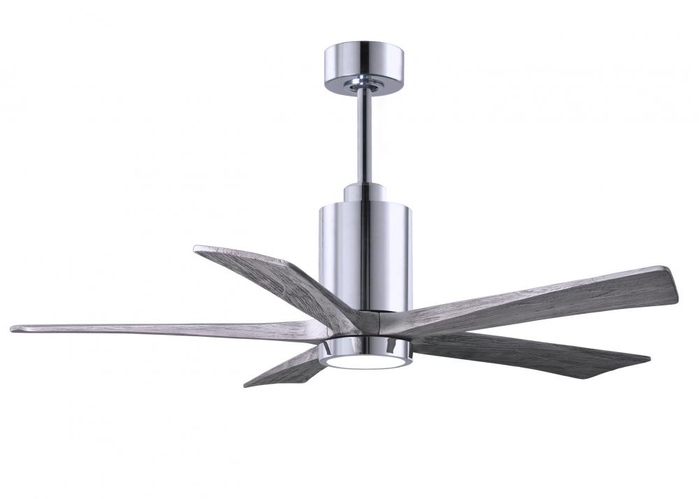 Patricia-5 - 52&#34; Five Blade Ceiling Fan - 5CCT Integrated LED - Polished Chrome Finish
